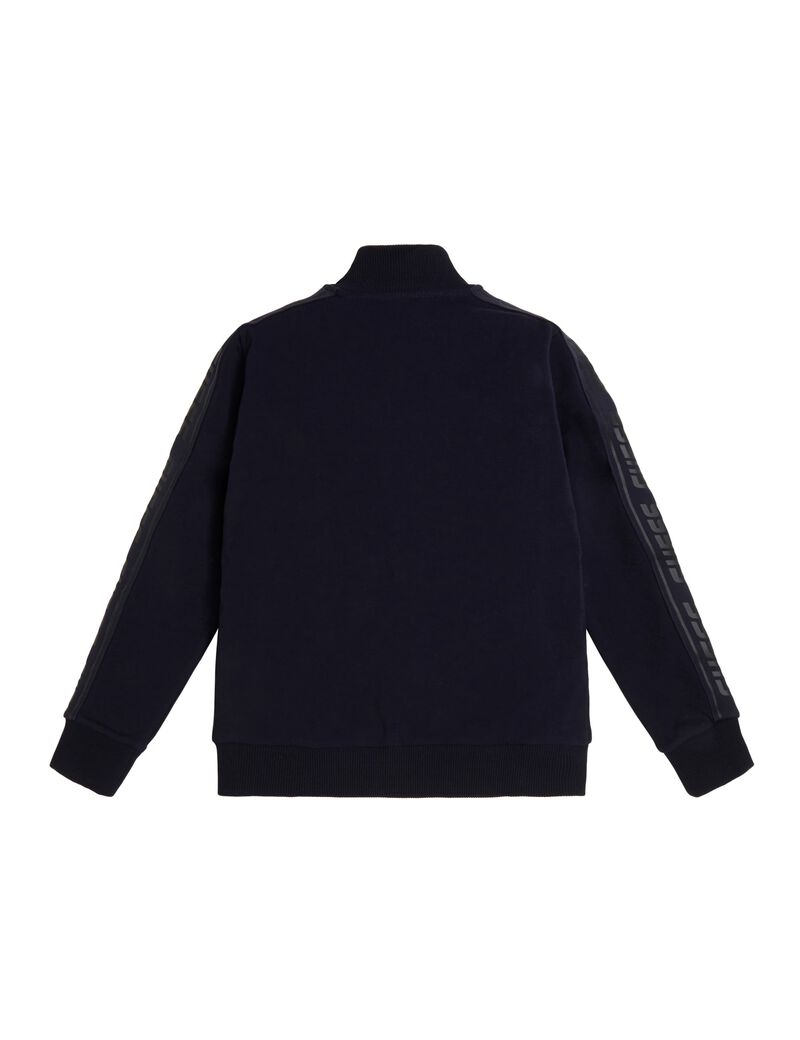 Zip fastening sweatshirt