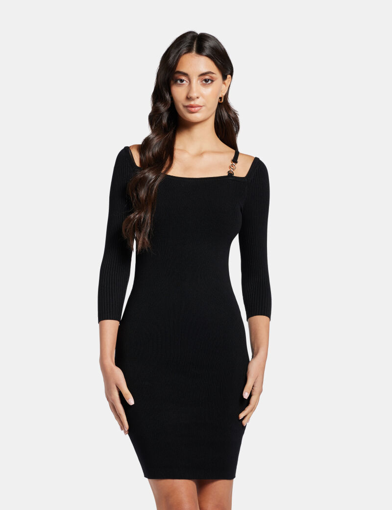 ISA CUT OUT LS DRESS SWTR