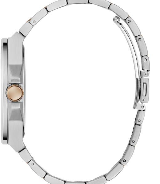 Mens 2-Tone Silver Tone Analog Watch