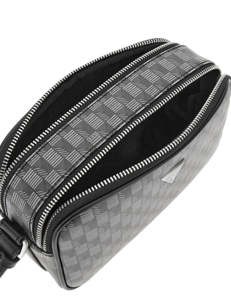 Geometric-Print Jet Set Crossbody Bag