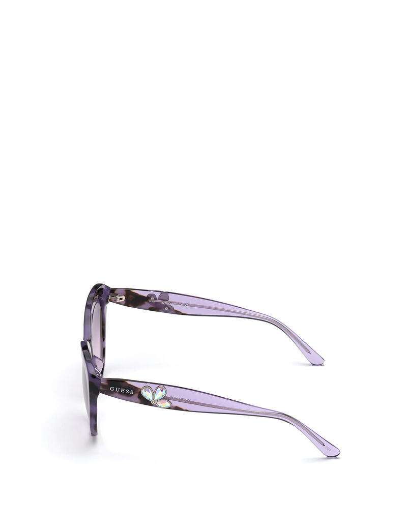 نظارة شمسية ملونة بتصميم عين القطة