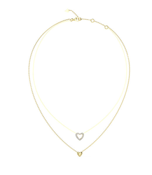 16-18" Two hearts double necklace