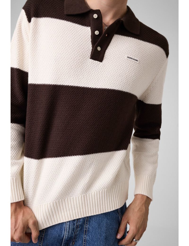 جيس striped sweater polo