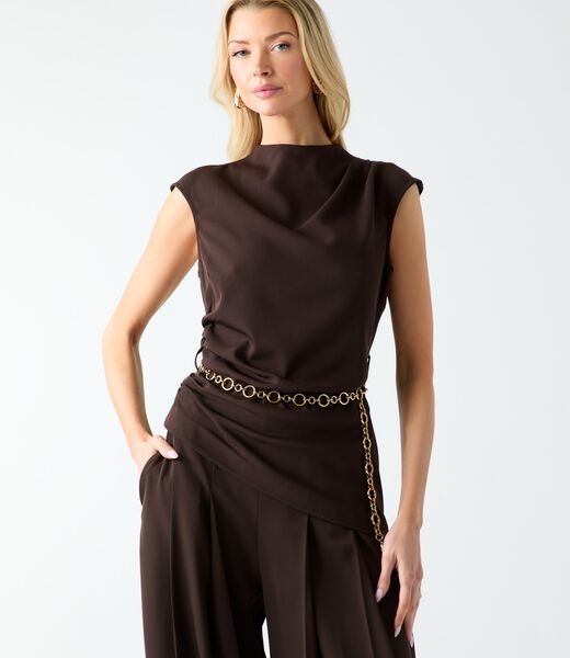 Kamila sleeveless mock neck
