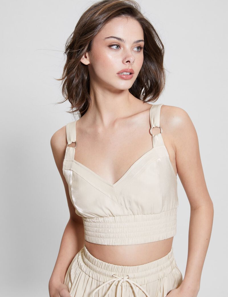 Satin Crop Top