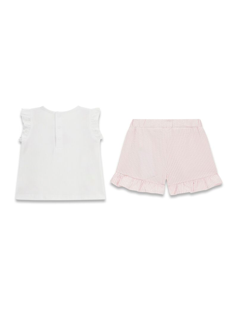 SET SS T-SHIRT+SEERSUCKER SHOR