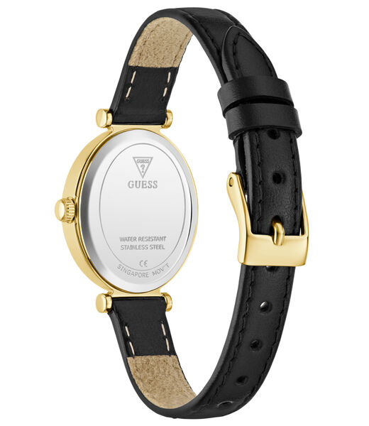 Ladies Yellow Gold Tone Oval Analog Watch