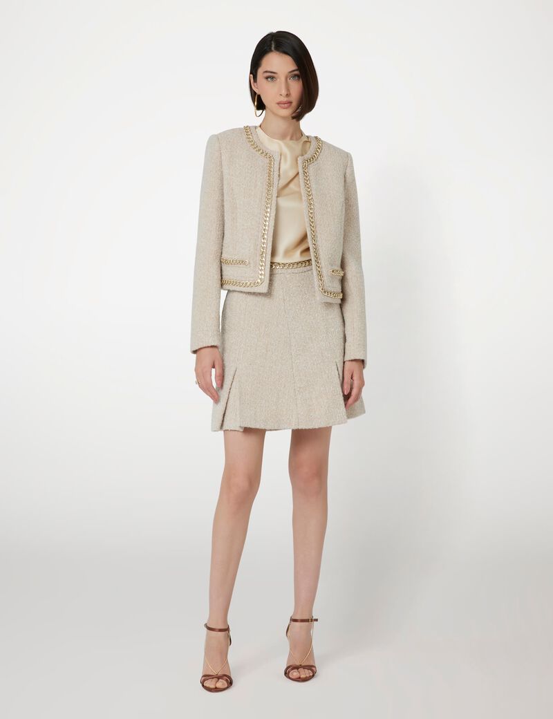 Marciano tweed mini skirt