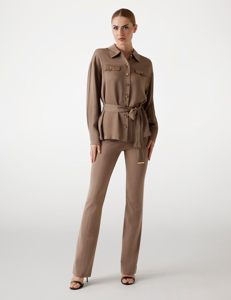guess marciano belted shirt