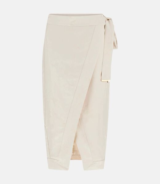Marciano jacquard wrap midi skirt