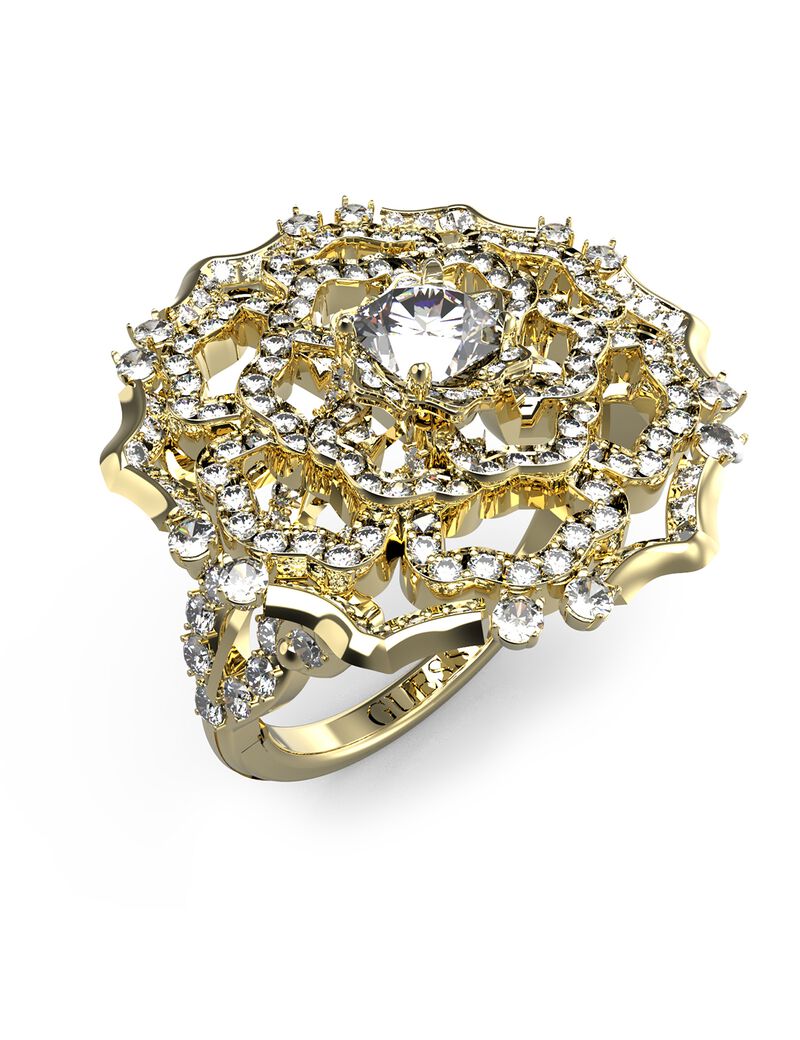 CRYSTAL PEONY MAXI RING