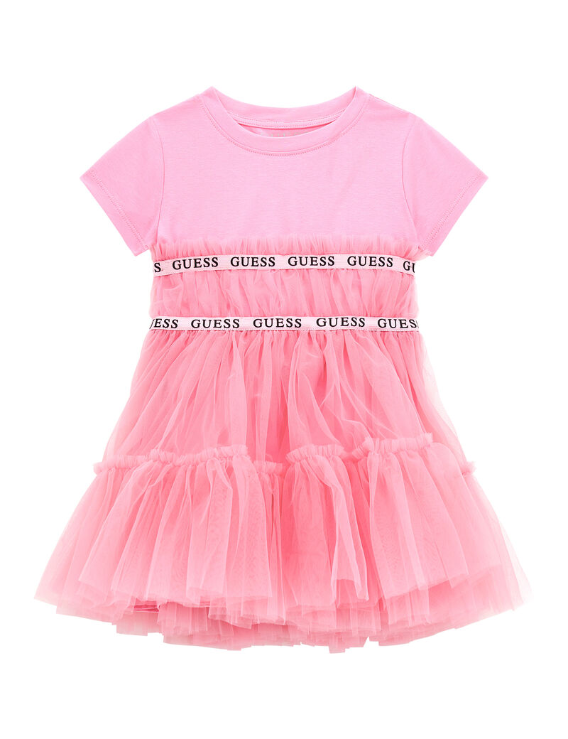 فستان بكشكشة شبكية مناسب وفستان مضيء