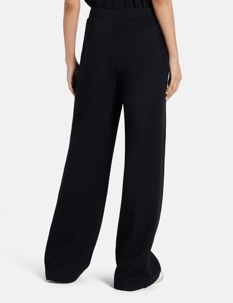 Wide-leg palazzo sweatpants