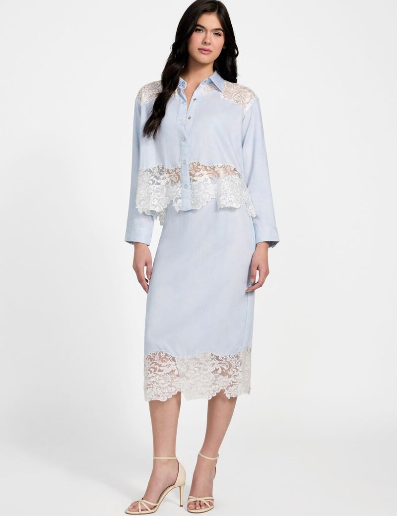 قميص جينز من الليوسيل