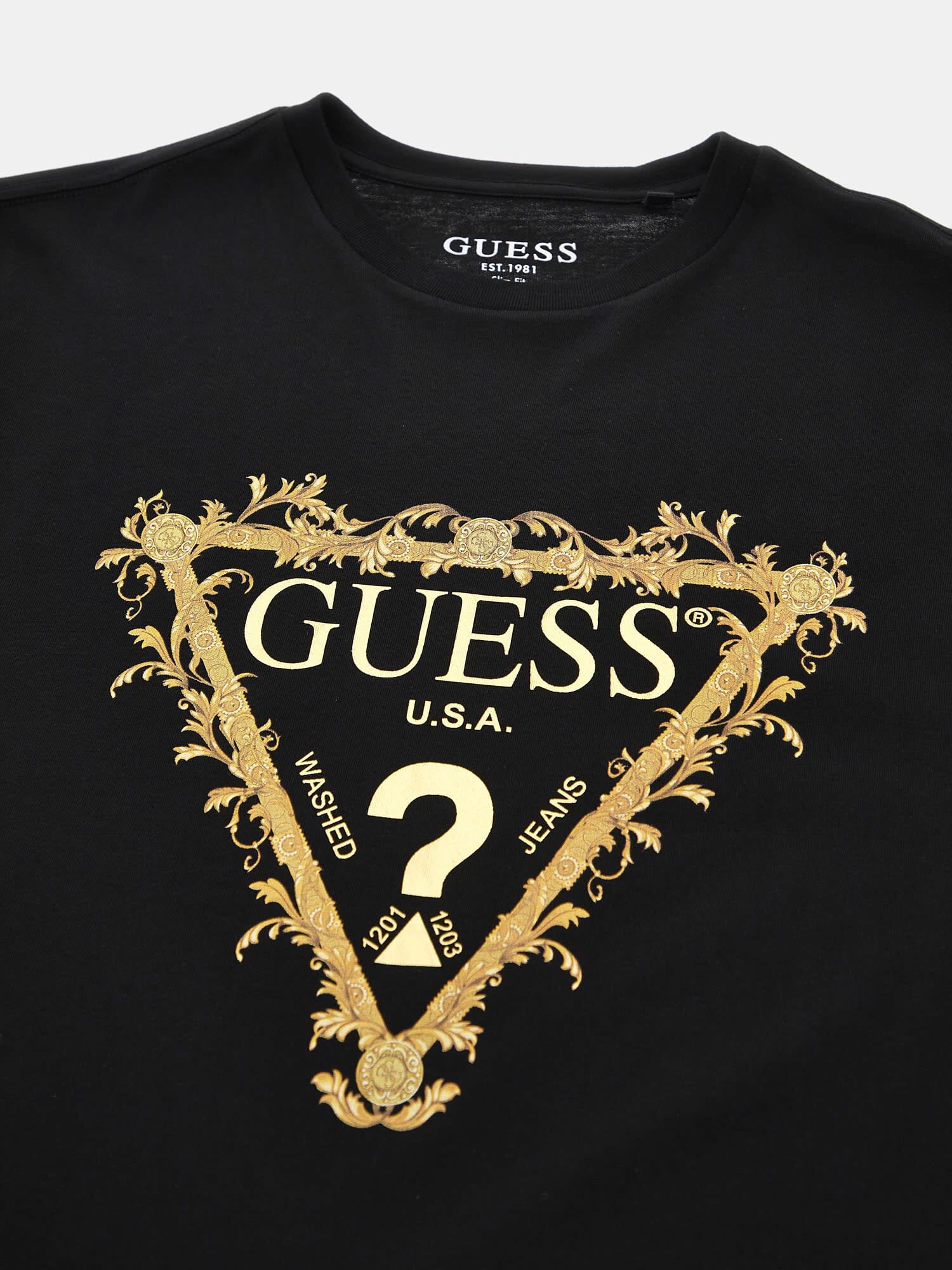 Shop GUESS Online Triangle Logo T Shirt