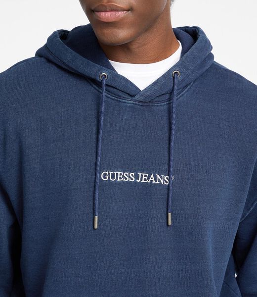 Embroidered logo hooded sweatshirt