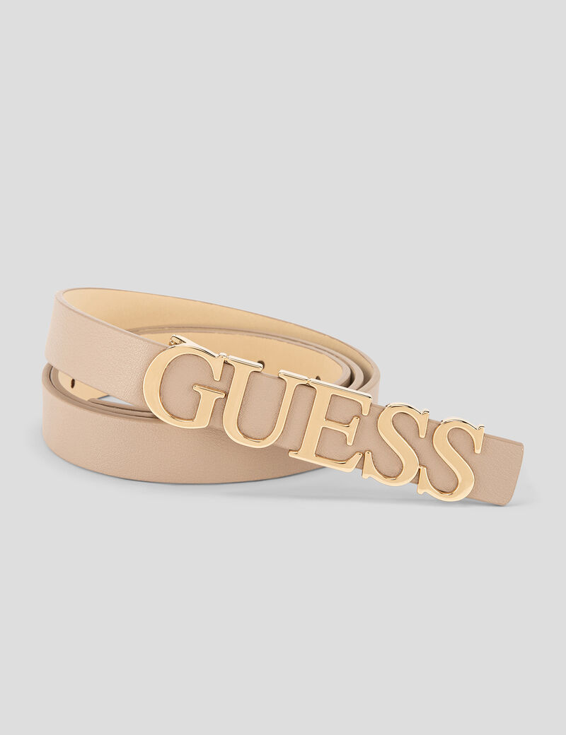 guess logo belt