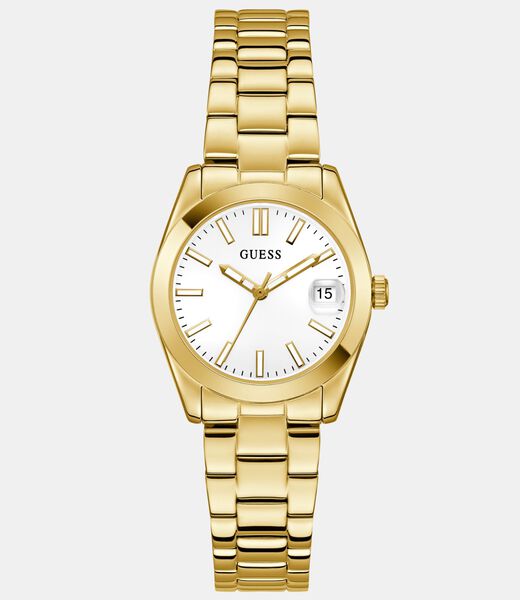 Ladies Gold Tone Date Watch
