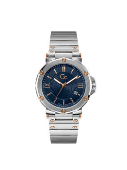 Gc Silver And Blue Ladies Watch