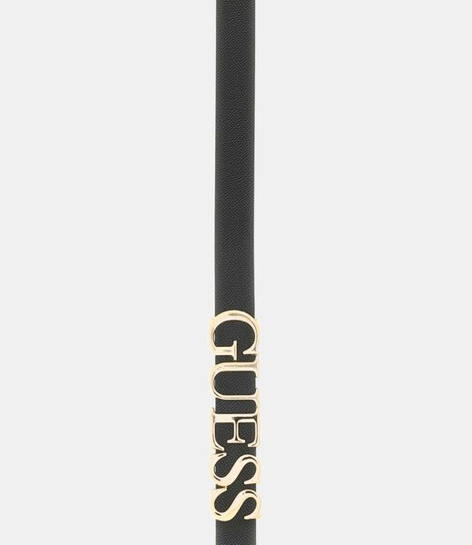guess lefia logo script belt
