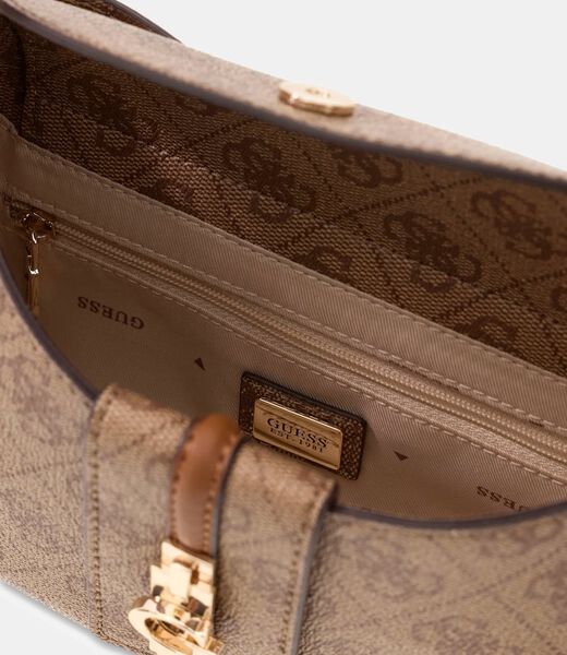 guess yvonne logo mini shoulder bag