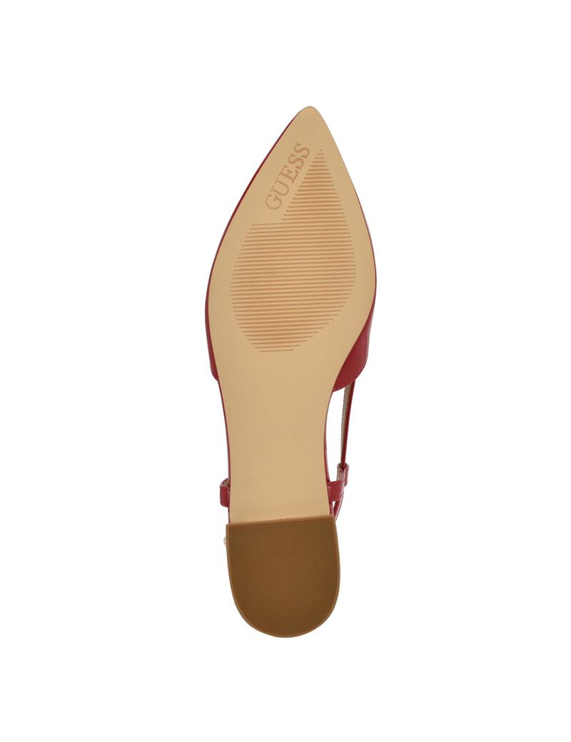 Leather slingback ballet flats