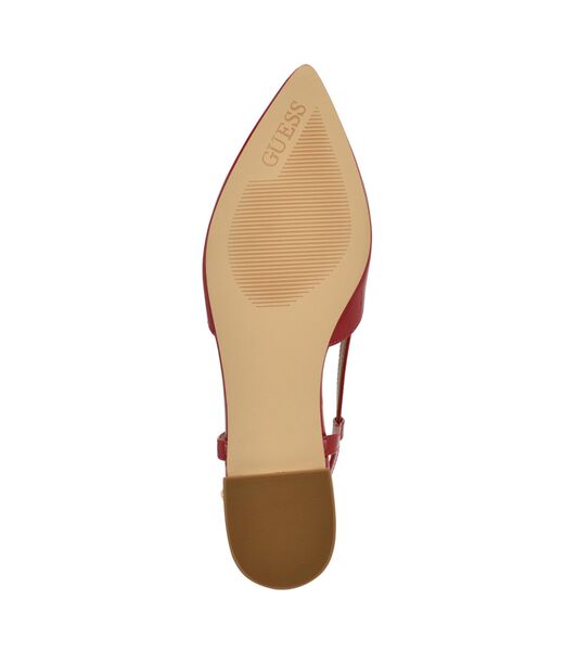 Leather slingback ballet flats