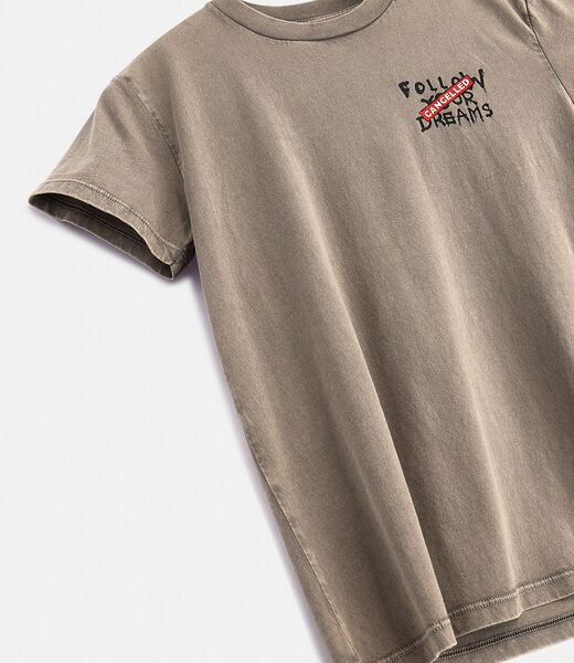 Back Graffiti Print T-Shirt