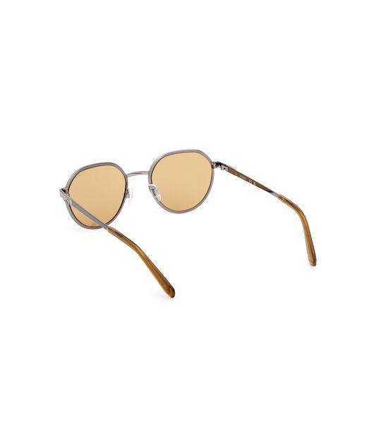 Round brown sunglasses