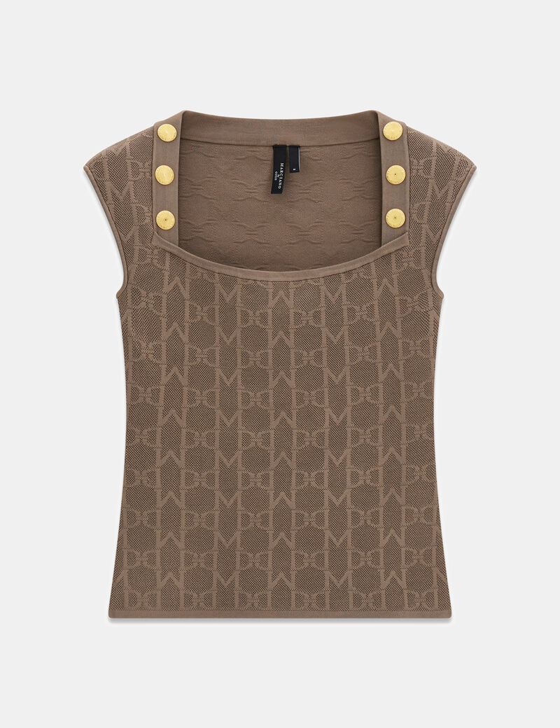 guess marciano monogram top