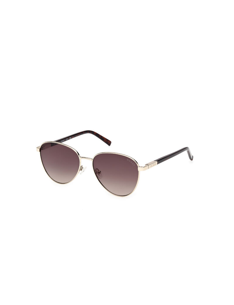 Oval metal sunglasses