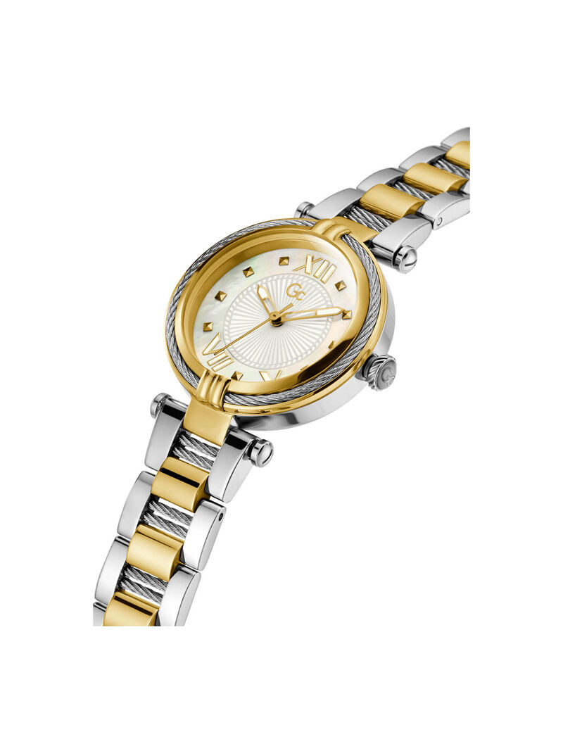 Gc Silver And Gold Ladies Cabletwist Watch