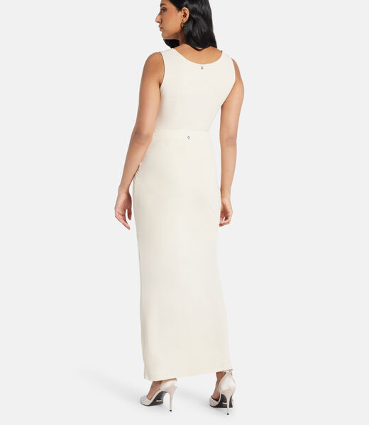 Long draped pencil skirt