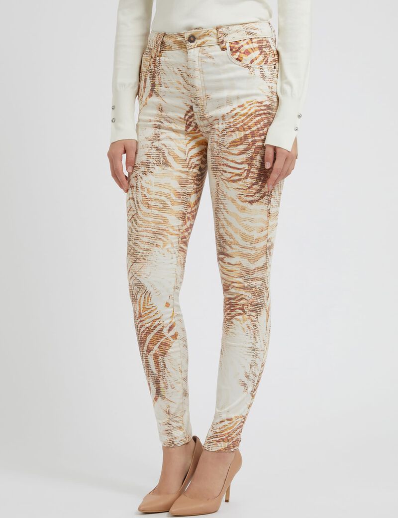 All Over Print Skinny Fit Denim Pant