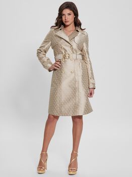 4G Logo Jacquard Trench Coat