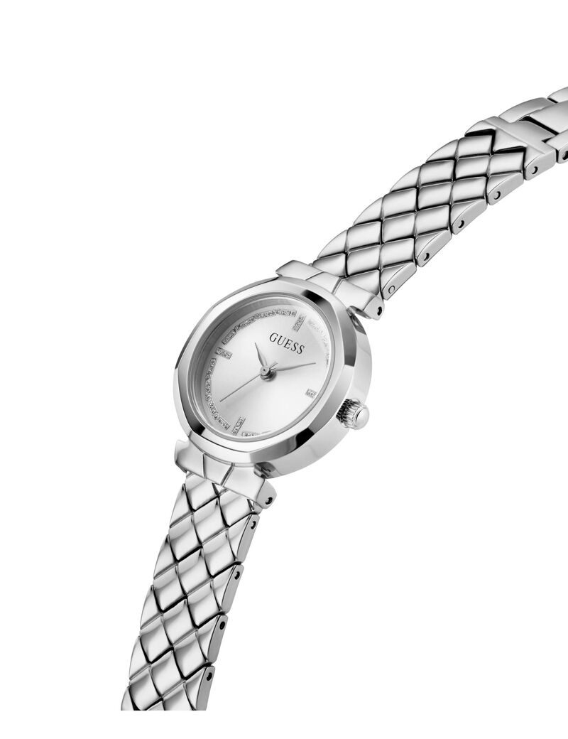 Ladies Silver Tone Analog Watch