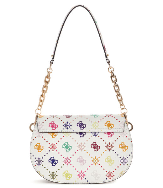 EMELIE LOGO FLAP SHOULDER BAG