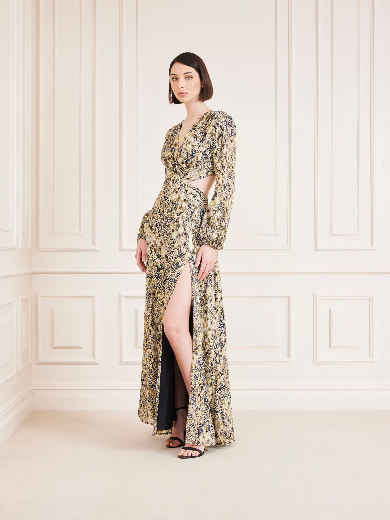 Shop GUESS Online Marciano silk blend long dress