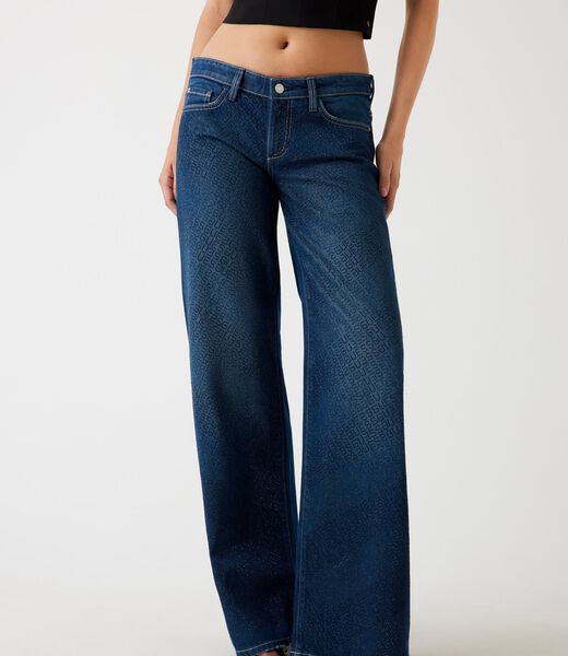 All-over logo regular jeans