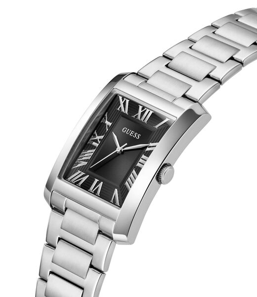 Mens Silver Tone Analog Watch