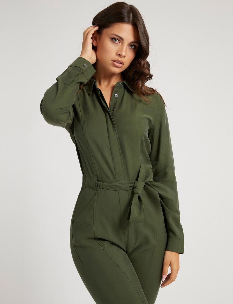 Belted Relaxed Fit Jumpsuit