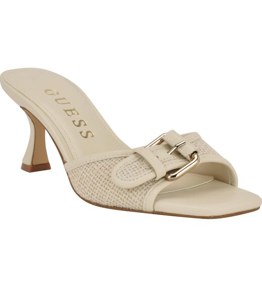 Dista Buckled Logo Kitten Heels
