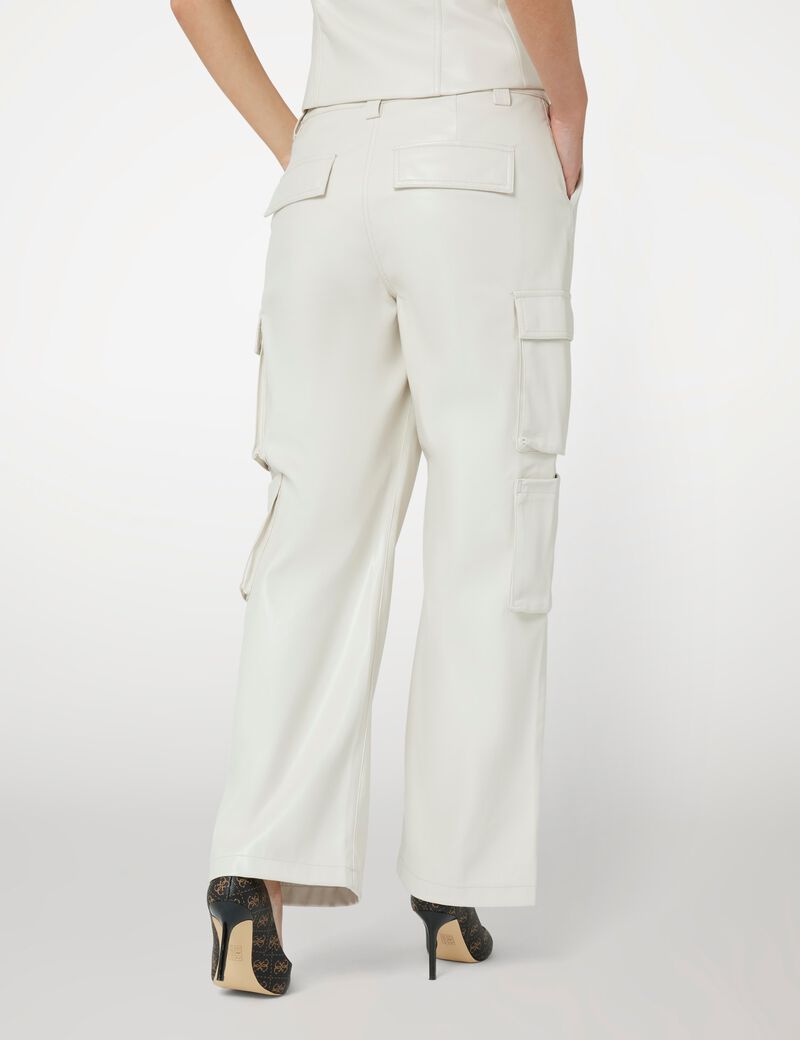 Kori faux leather cargo pant