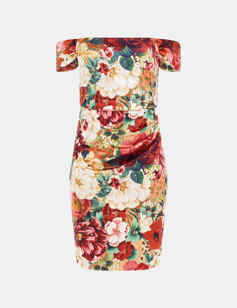 Floral print mini dress