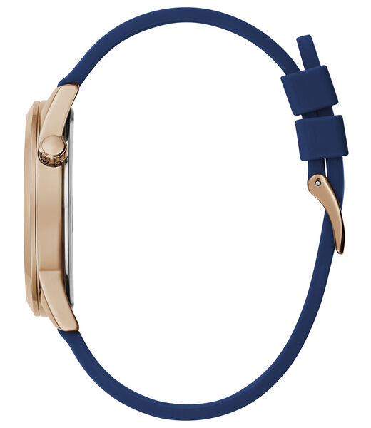 Blue Rose Gold Tone Analog Watch