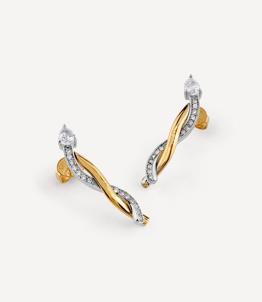 30mm twist pendant earrings