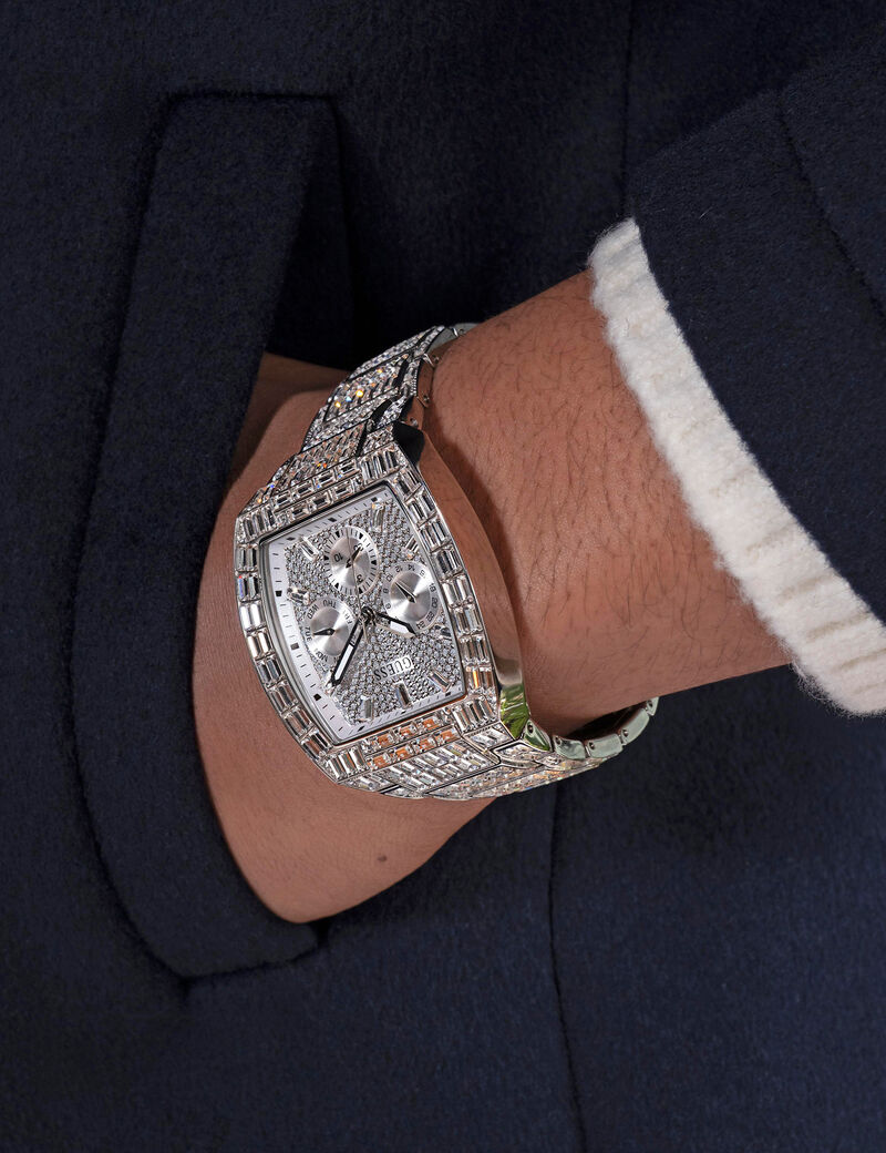 Silver Tone Multi-function Watch