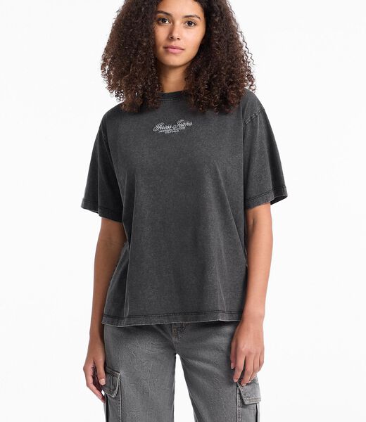 Oversized embroidered logo t-shirt