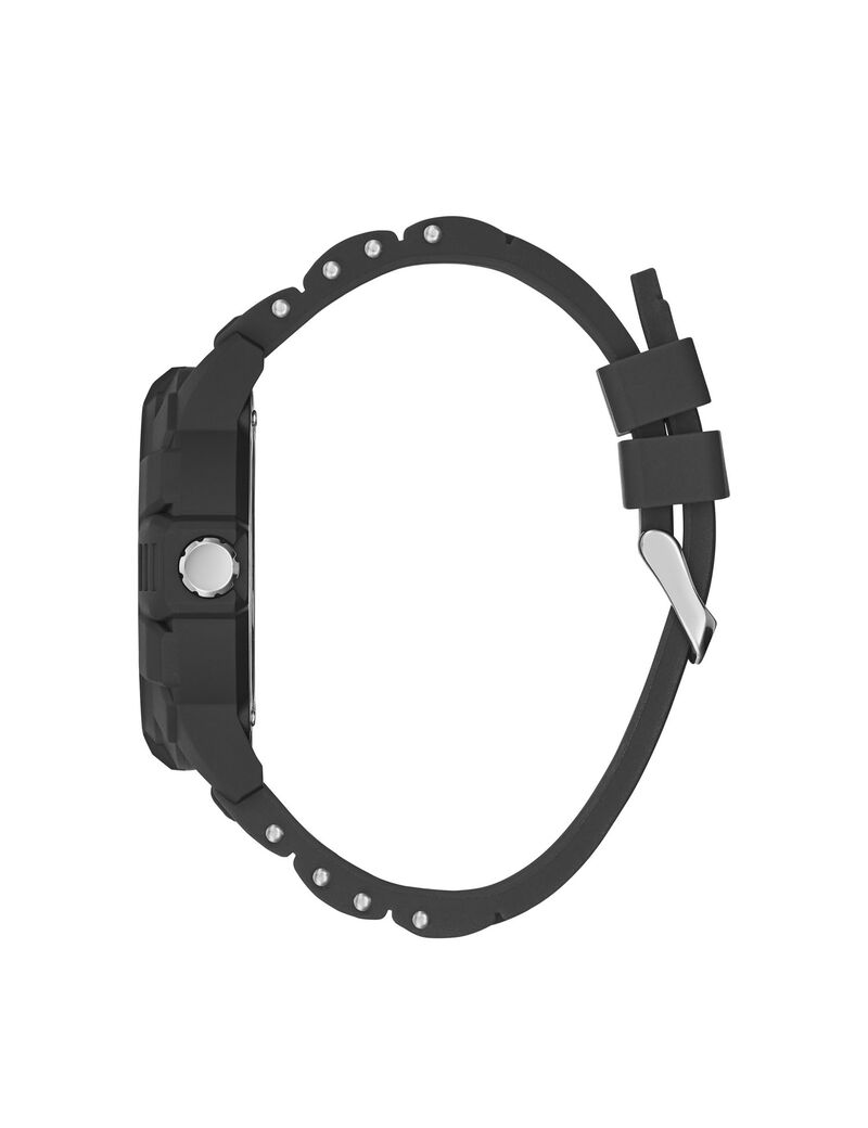 ساعة يد متعددة الوظائف باللون الأسود