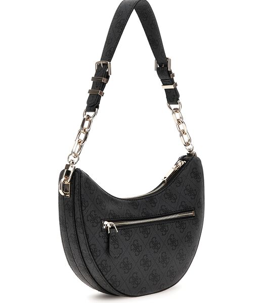 Orlina logo top zip shoulder bag